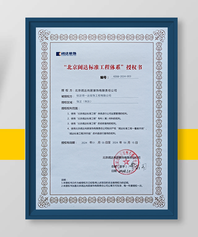 阔达授权证书