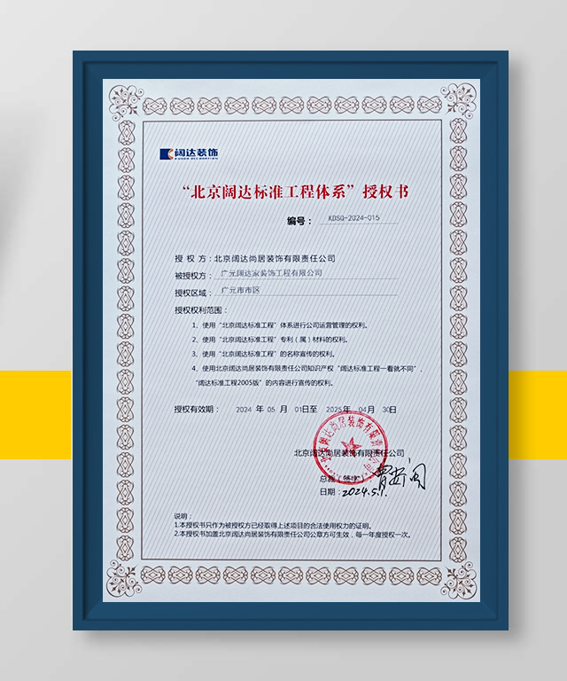阔达授权证书