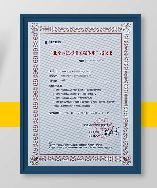 阔达授权证书